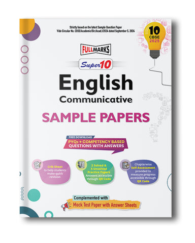 Sample Paper Comm English - Class 10