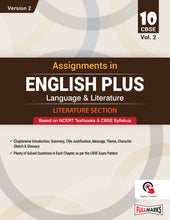 Assignments in English Plus Lang & Lit Class 10 Vol 2